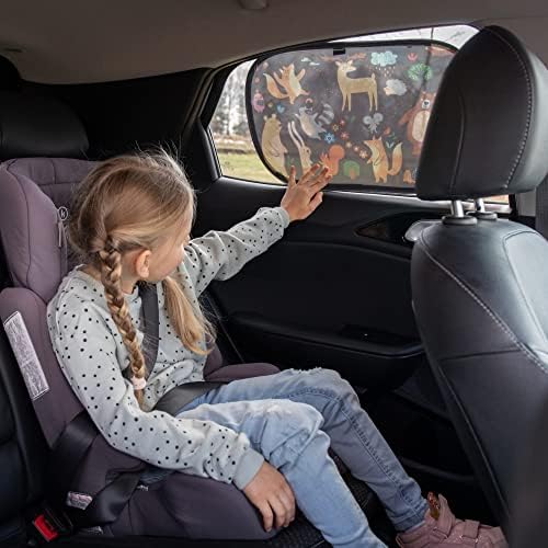 גוון חלון רכב-XL-25 X 16-עיצובים של בעלי חיים מצוירים בצבע, גוון שמש נצמד לרכב בגוון חלונות-שמש, בוהק וקרני UV הגנה על