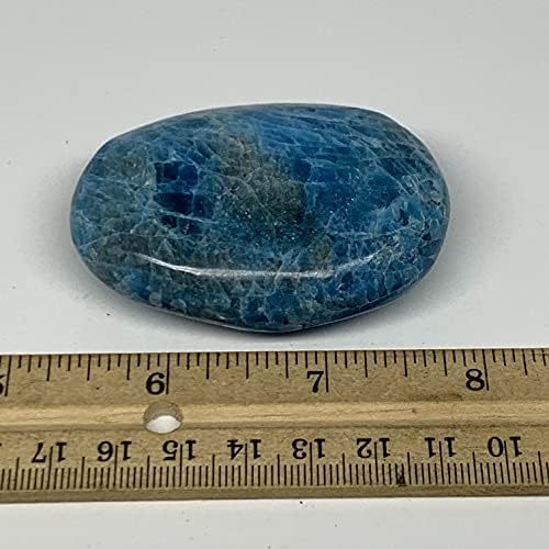 Watangems 118.3G, 2.5 x1.7 x1 , אבן דקל כחולה אבן הכחול הושלמה באנרגיה רייקי, אבן מטאפיזית, ממדגסקר, B16476
