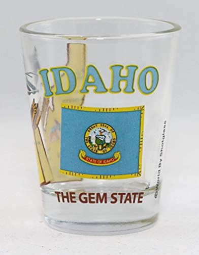 איידהו מדינת פנינה כל אמריקאי אוסף זכוכית שוט