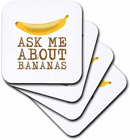 3 אתרה תמונה של בננה צהובה. טקסט מצחיק שאל אותי על בננות - תחתיות