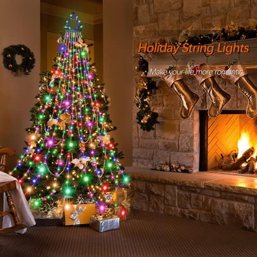AWDSK לחג המולד דקורטיבי חיצוני אורות מיתרים מרובי צבע